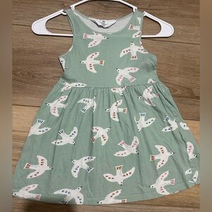 H&M Mint Bird Pattern Dress